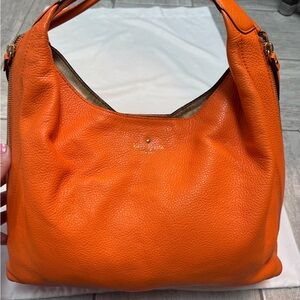 Kate Spade Orange Crescent Hobo Bag